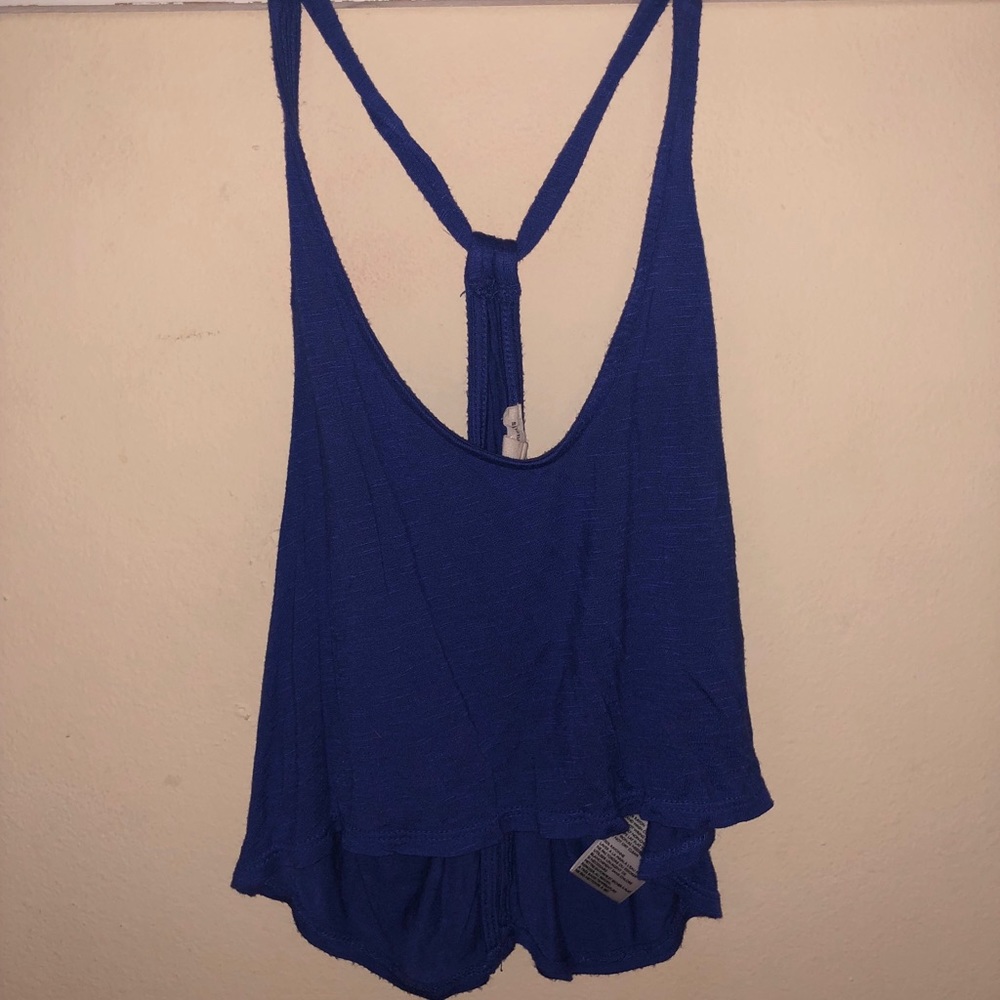 Racer Back Flowy Crop Top
